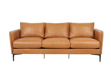 3 pers læder sofa model Marbella - farve Mulberry Brown